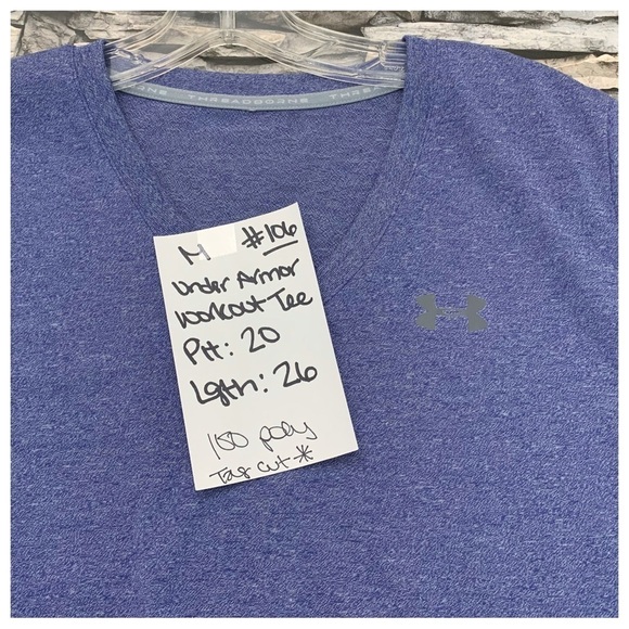 #106 Under Armour Threadborne Train Tech Twist Active Workout V-Neck T-Shirt - Picture 5 of 5